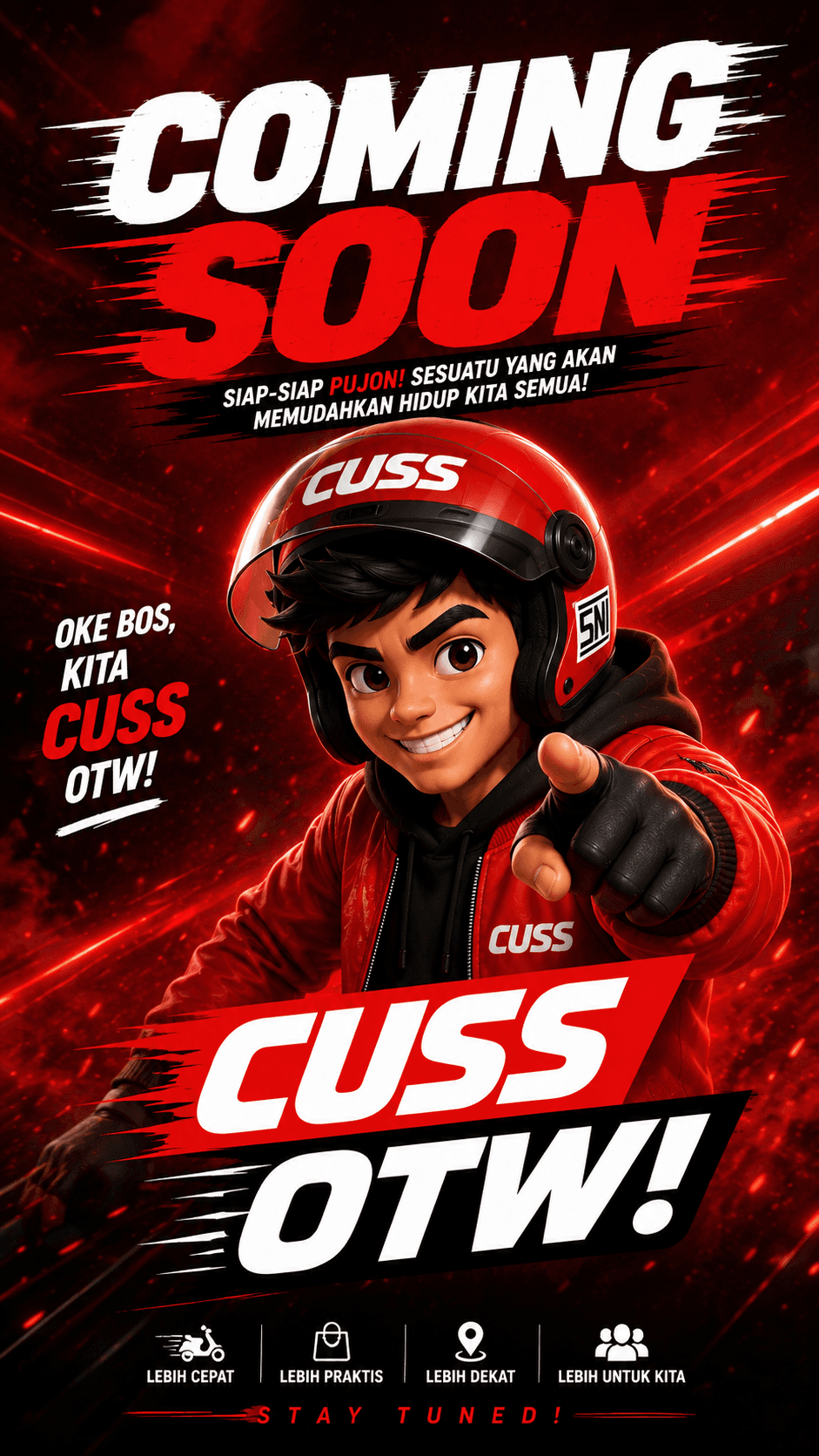 Mascot CUSS pointing